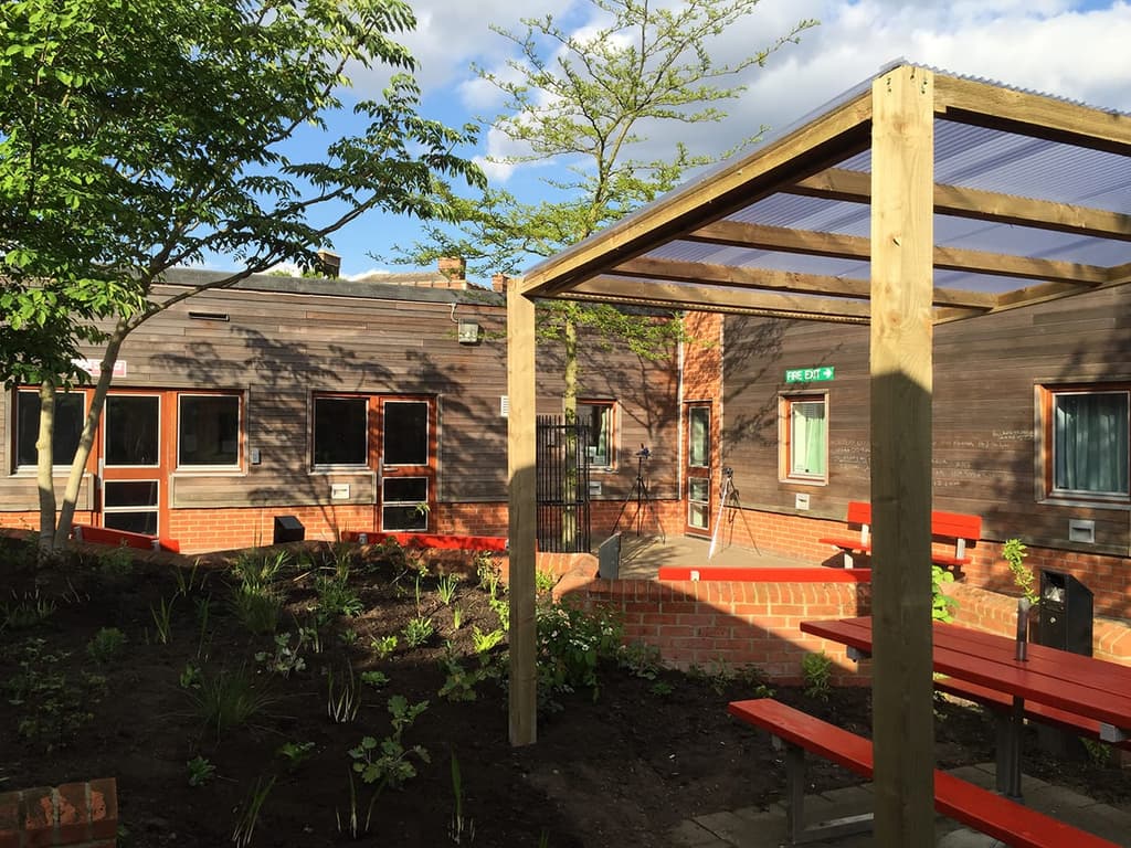 Courtyard, by Joh Bates Courtesy of Hospital Rooms. Photography: Toni Hollowood