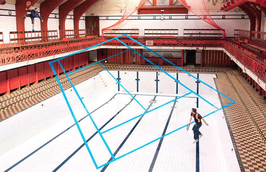 5 finds from across the web: swimming pool tennis, the world’s longest tunnel and more