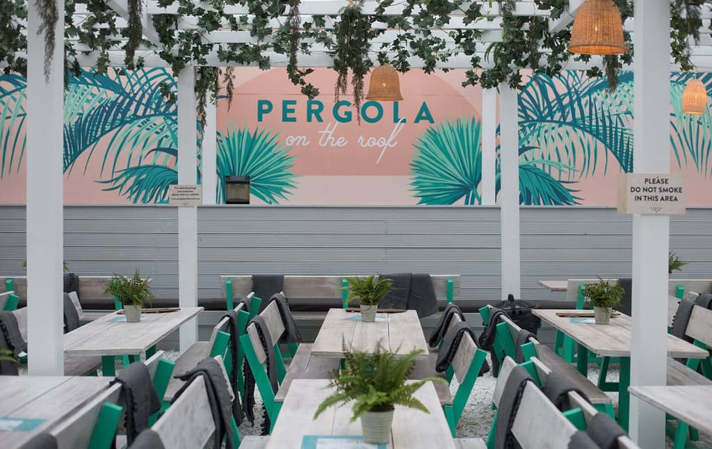 Rooftop bars in London: Pergola on the Roof