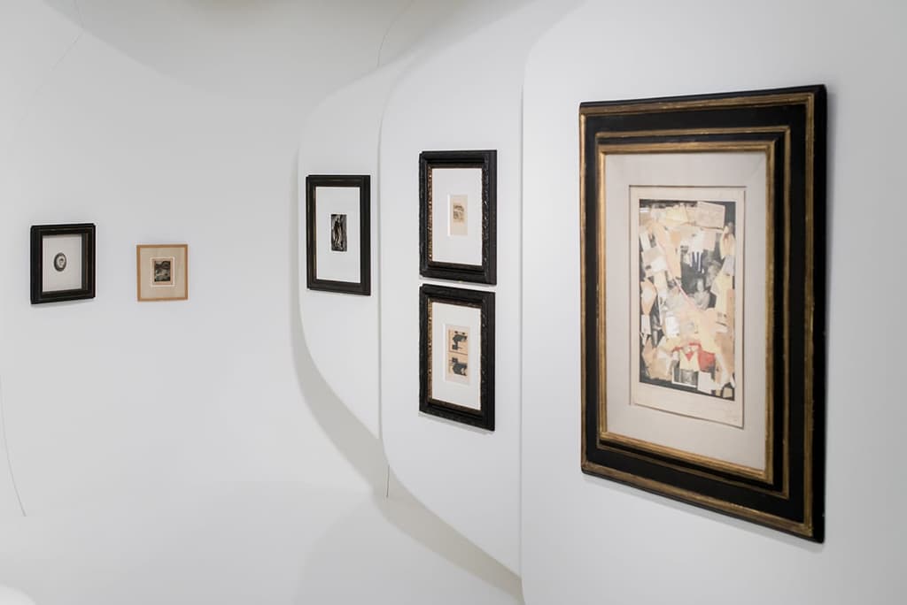 Zaha Hadid's design for Galerie Gmurzynska, Kurt Schwitters retrospective