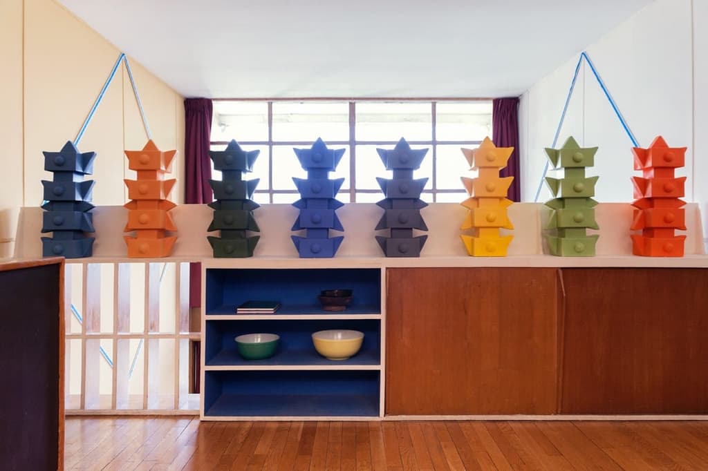 Mendini's design for Le Corbusier's Apartment no. 50 in Marseille's La Cité Radieuse