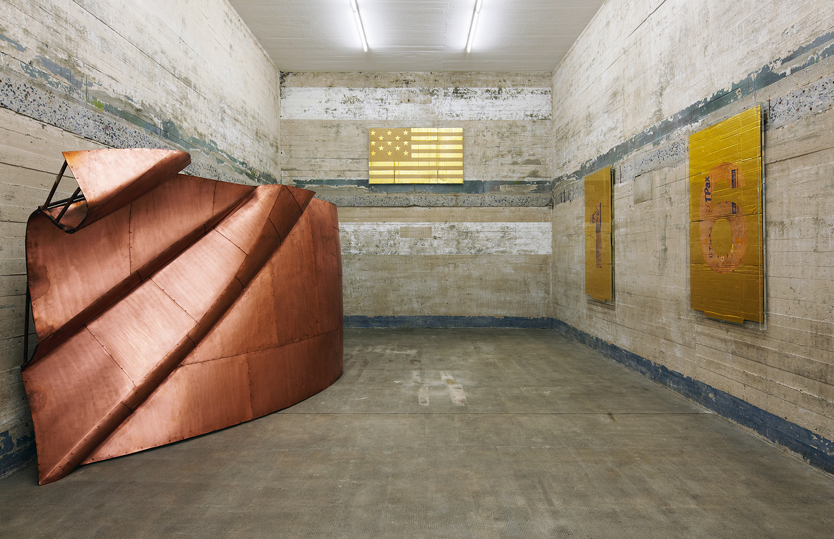 Danh Vo, ‘Numbers 6’, 2011; ‘Trio’, 2010; ‘We the people’ (detail), 2011. Courtesy of Sammlung Boros. Photography: Noshe
