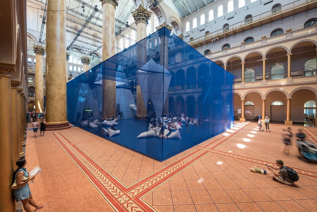 Icebergs at the National Building Museum, by James Corner Field Operations