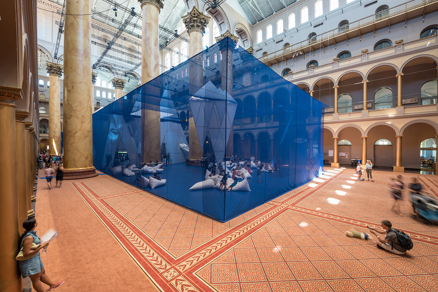 Icebergs at the National Building Museum, by James Corner Field Operations