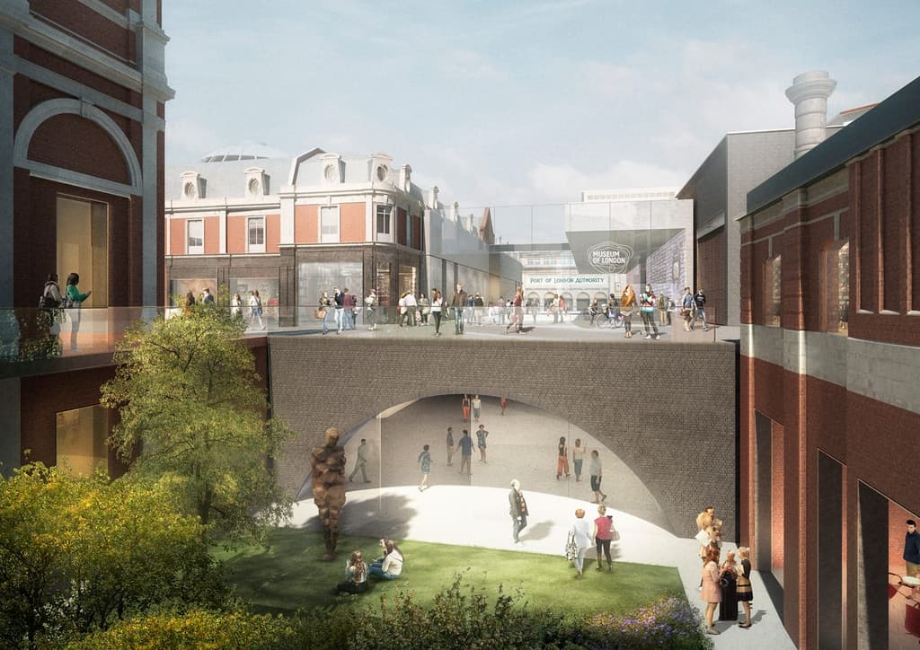 Visualisation of the link at the Museum of London. Courtesy of Stanton Williams