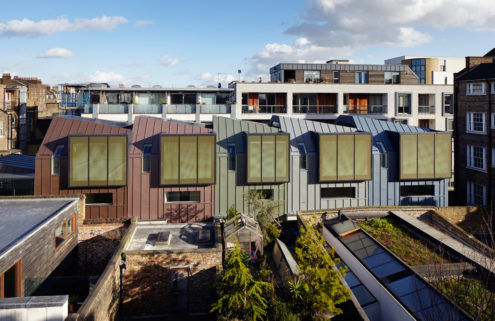 Edgley Design turns an industrial site into saw-toothed houses in London’s Islington