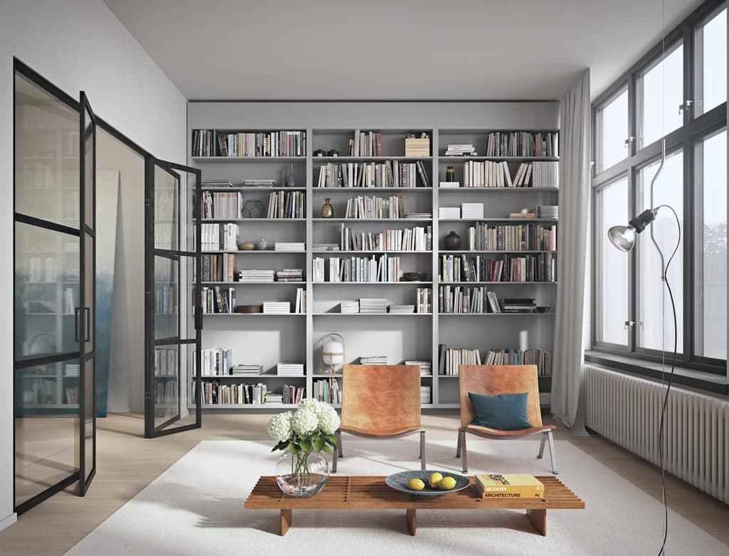 An apartment in a former radio factory in Kungsholmen, on the market via Alexander White