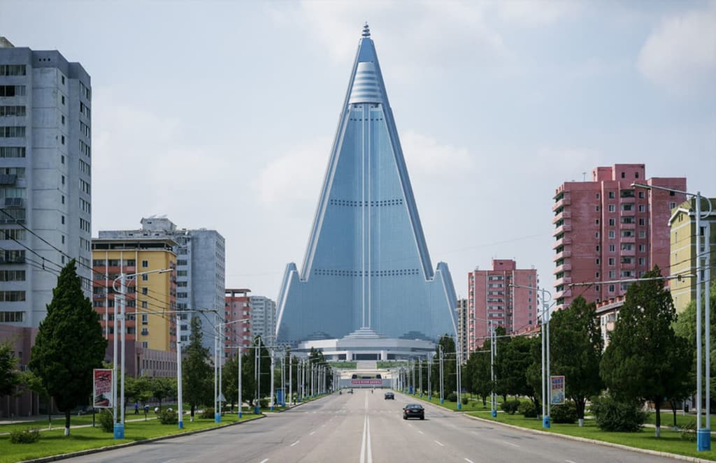 Photographer Raphael Olivier brings Pyongyang’s pop-coloured landmarks to life
