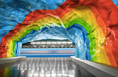 Photographer Chris Forsyth captures the colours of Stockholm’s underground stations