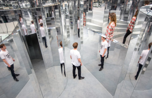 Set designer Es Devlin builds a mirror maze to evoke memory in London’s Peckham