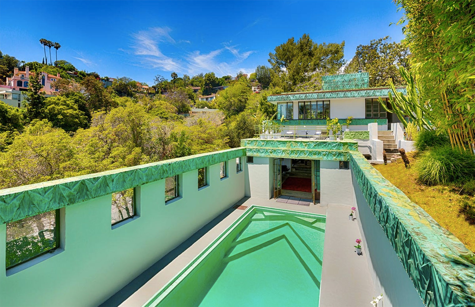 Frank Lloyd Wright Jr’s Samuel Novarro House lists for 4.2m