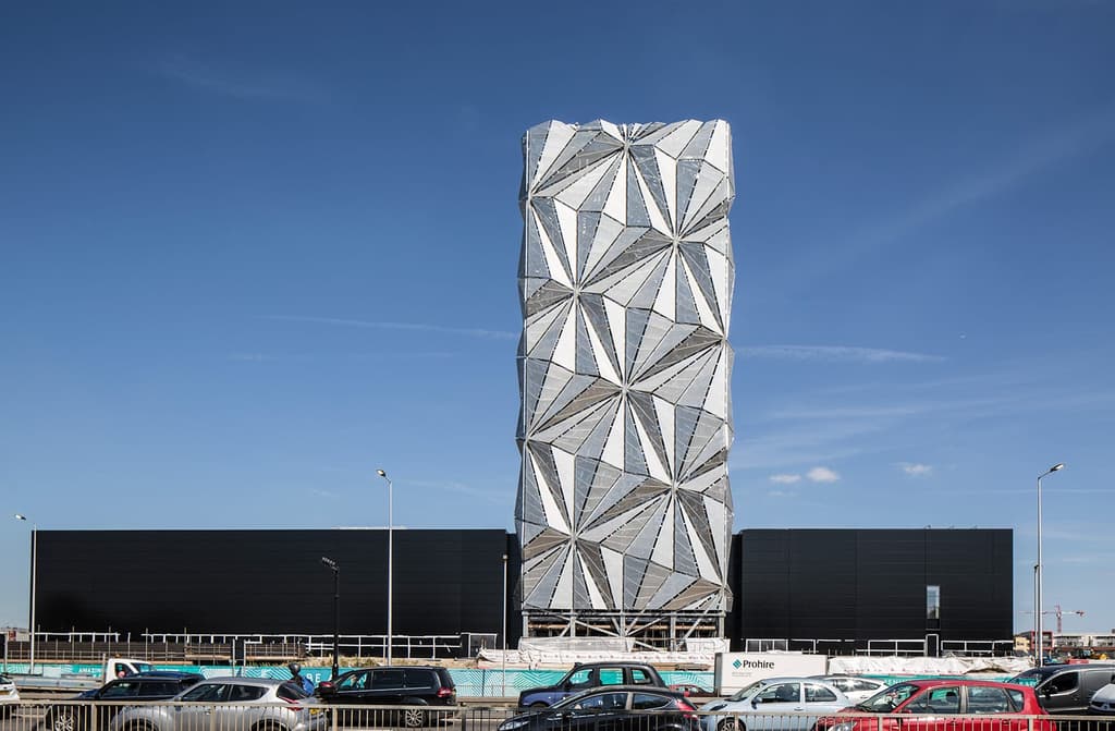 Conrad Shawcross turns an emissions tower into a sculpture in Greenwich