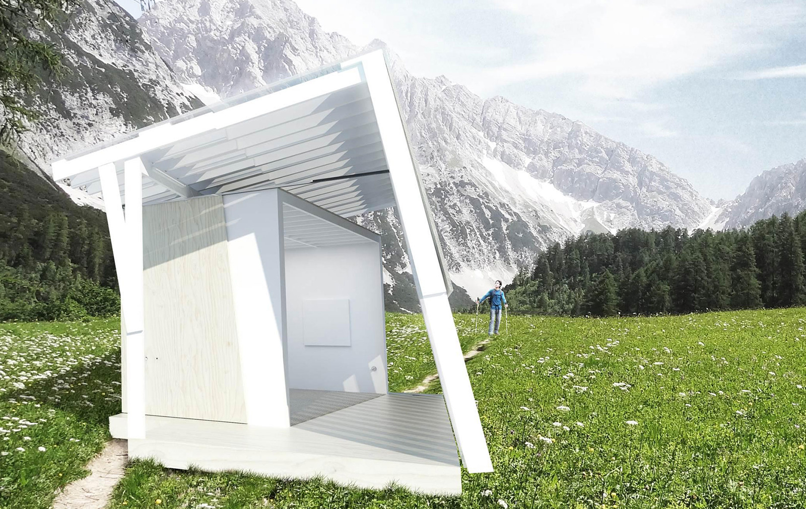 Model Art pavilion, by Gluckman Tang for Revolution Pre-Crafted Properties