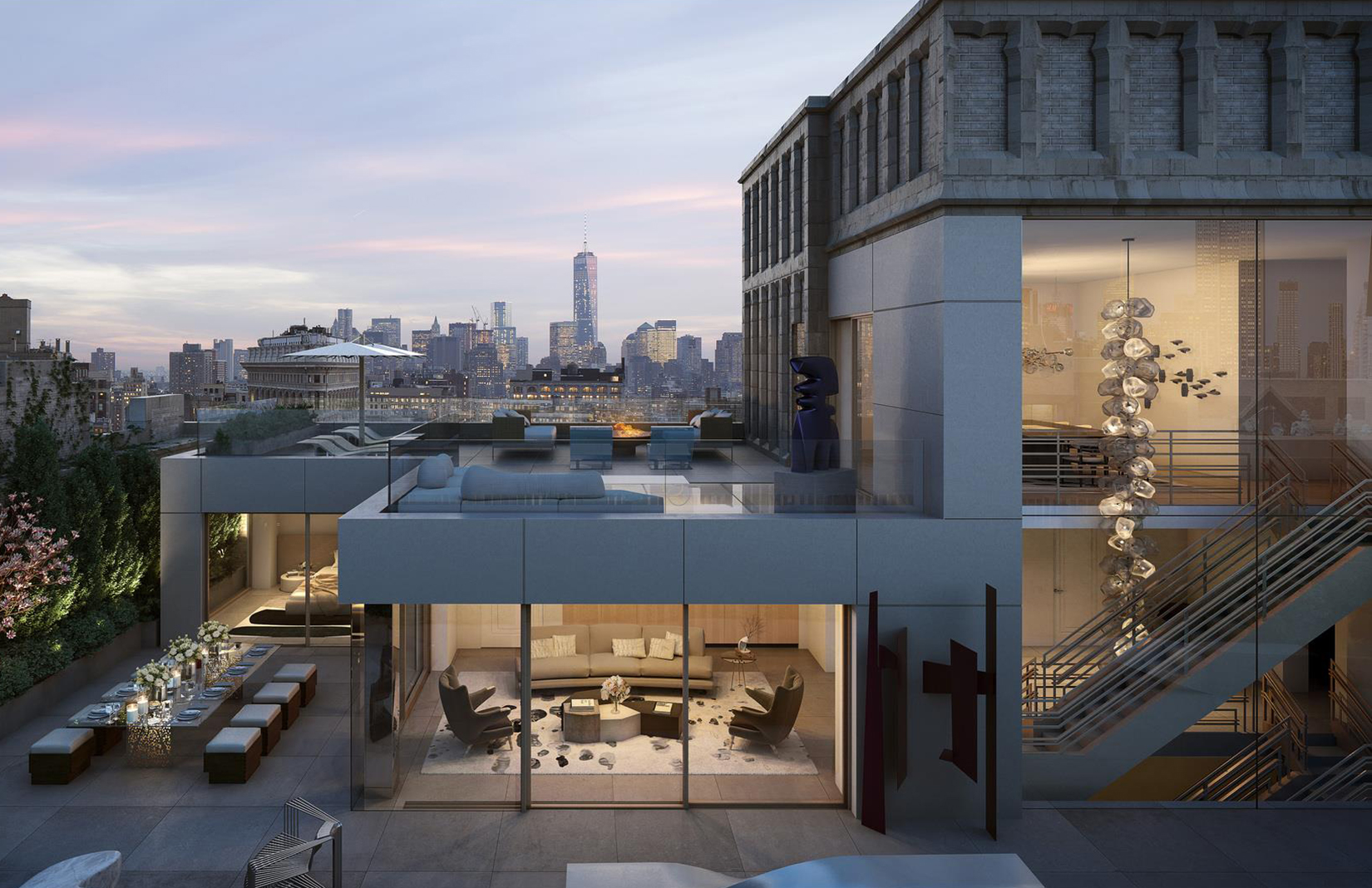 This Is What A 68 5m New York Penthouse Looks Like The Spaces