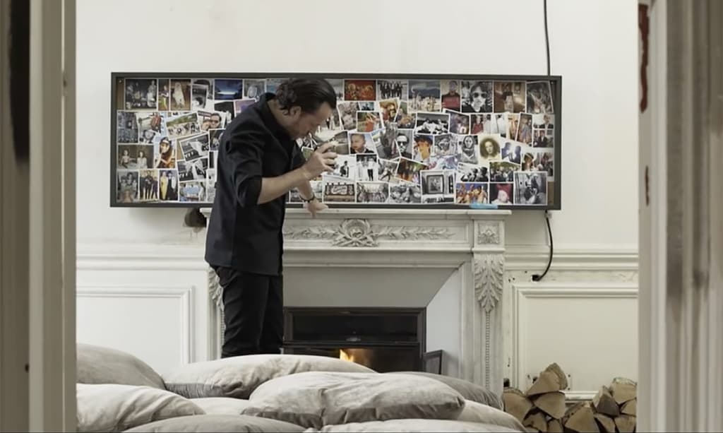Alexandre de Batek studio visit, Mario Testino