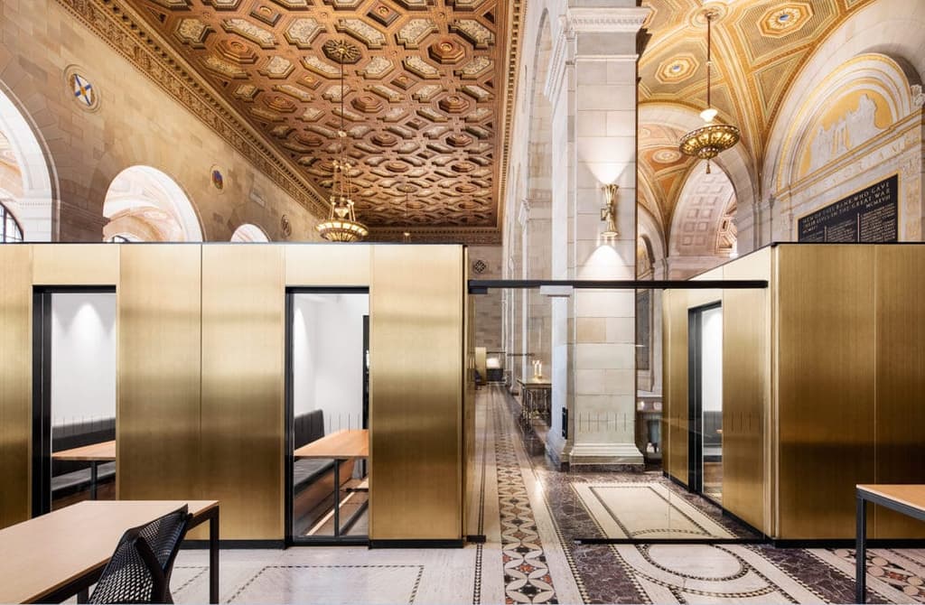 Adaptive reuse: bank turned -working hub in Montreal