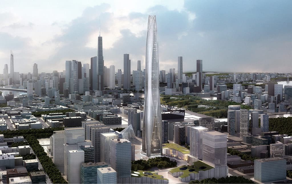 Tallest buildings topping out in 2017 –New World Tower Tianjin