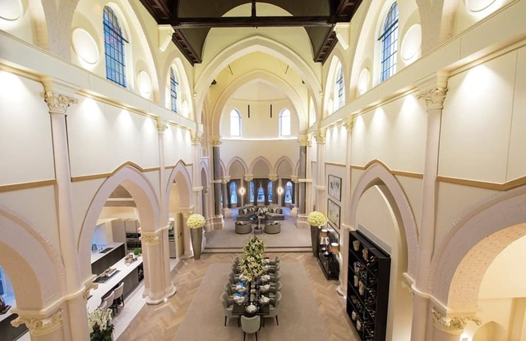 Converted chapel with 45-ft-high ceilings hits the market in London