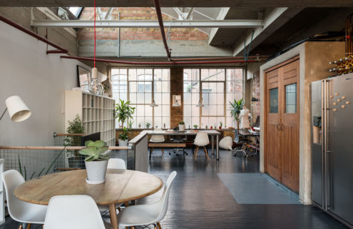 A home atop a London shoe factory lists for £900k