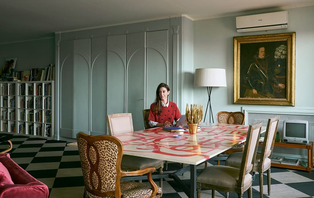 Marie-Louise Sciò at home in Rome
