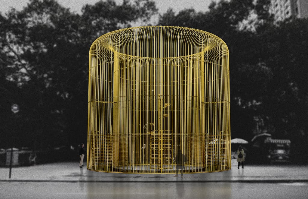 Artist Ai Weiwei is building more than 100 fences across NYC