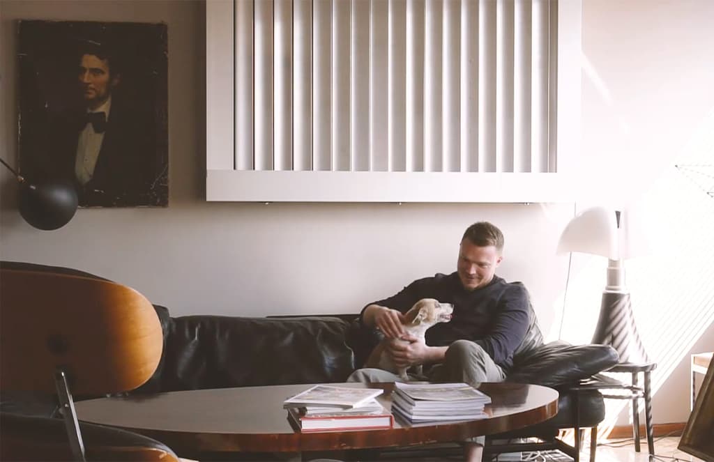 Hannes Peer at home in Milan