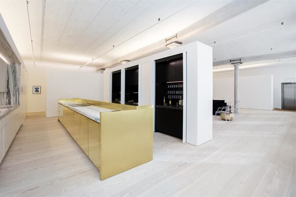 Minimalist NY loft for sale via Warburg Realty
