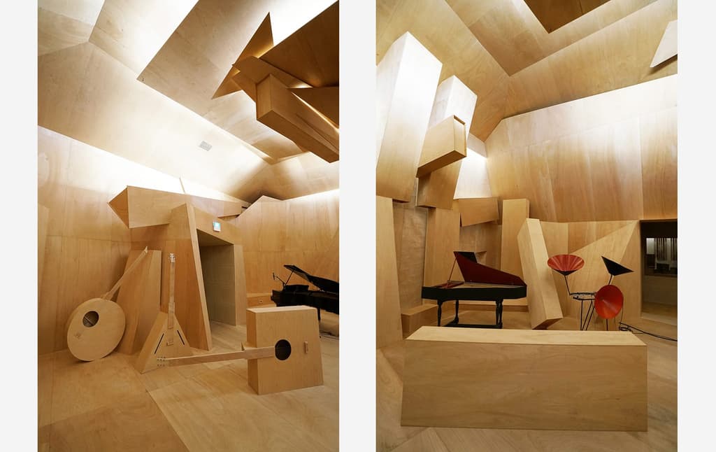 Xavier Veilhan's recording studio installation at the French Pavilion during the Venice Biennale