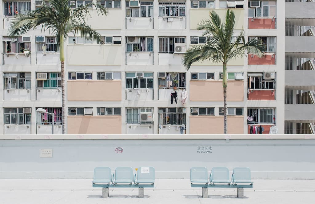 A pastel portrait of Hong Kong's architecture
