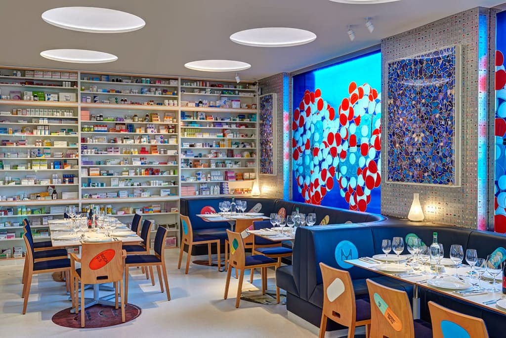 Restaurants with art collections: Pharmacy 2