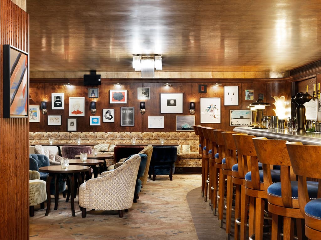 Restaurants with exceptional art collections: The Ned Vault interior