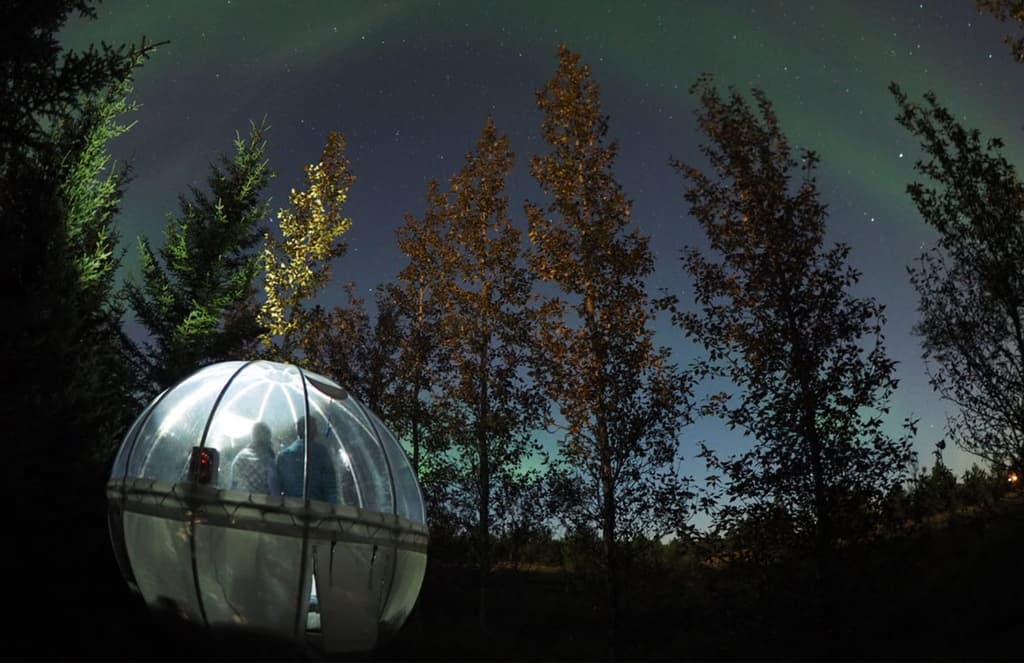 Icelandic bubble hotel lets you sleep under the Northern Lights