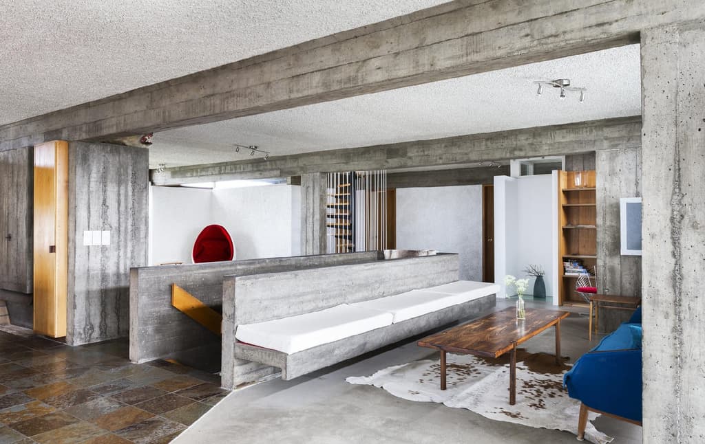 Brutalist house in Iceland