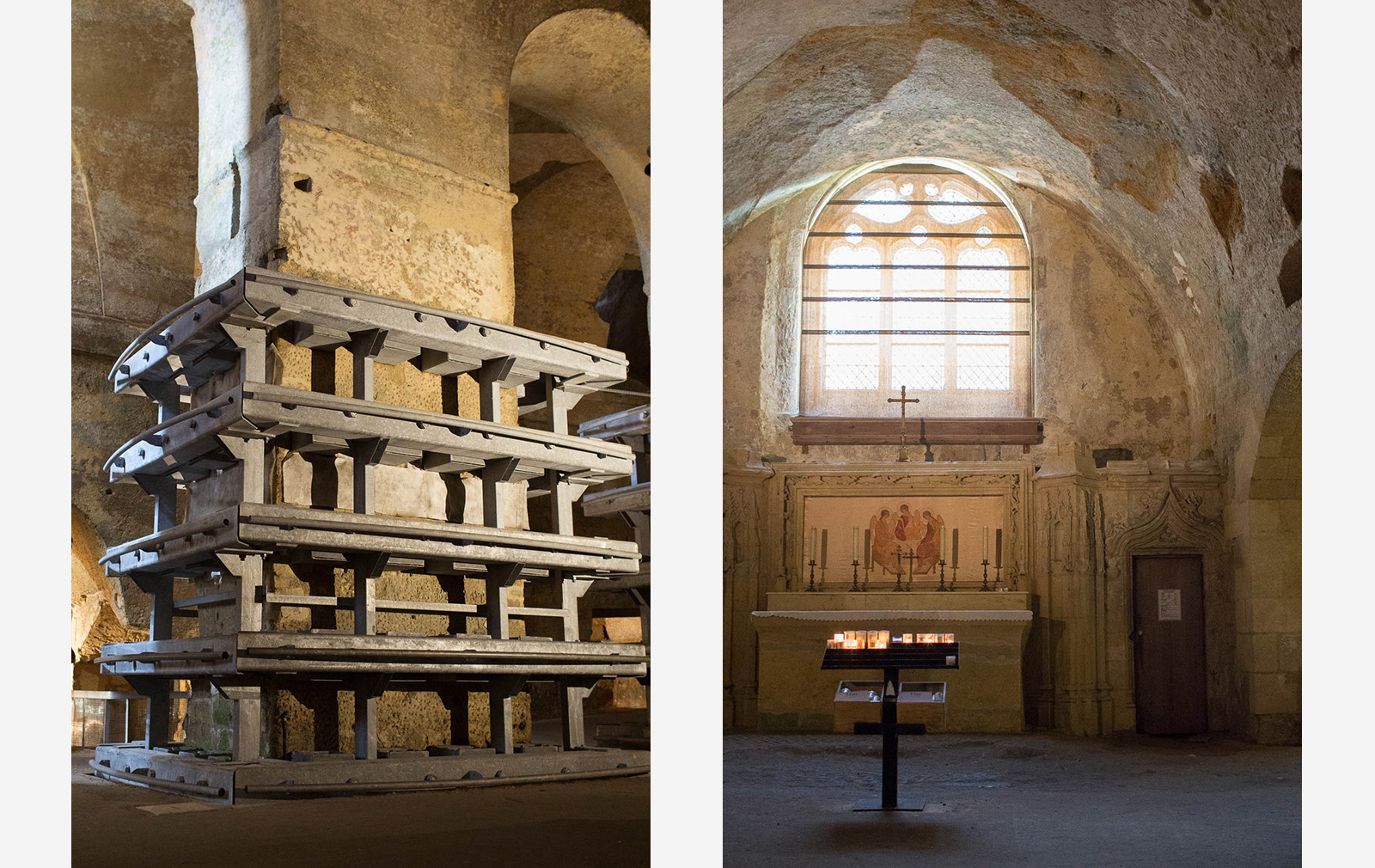 Subterranean churches in France