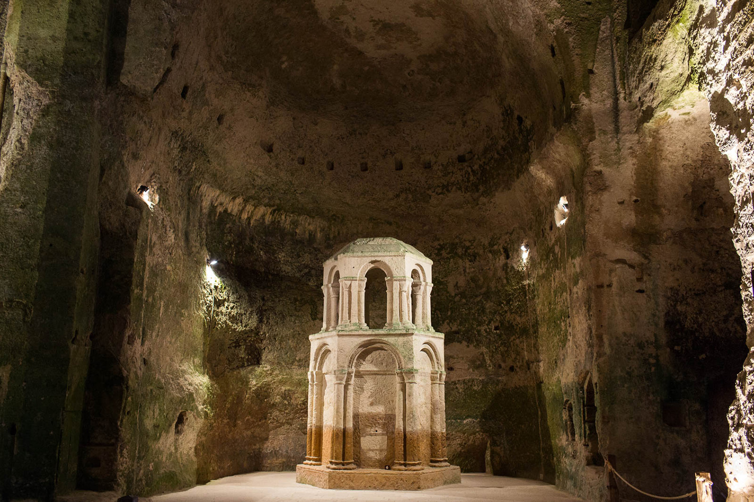 Subterranean churches in France