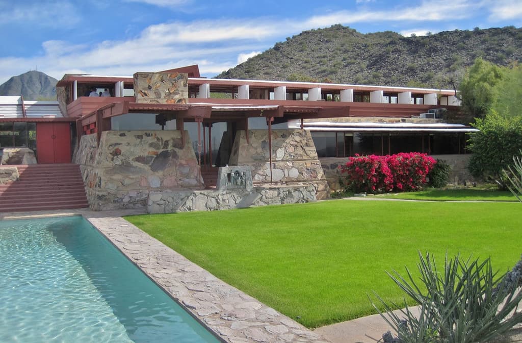Architects homes including Frank Lloyd Wright's Scottsdale residence