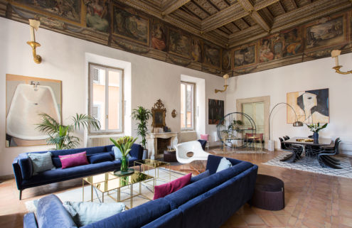 Holiday home of the week: a fresco-filled apartment in Rome