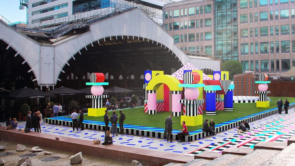 Villa Walala this year's Landmark Project in Broadgate (c) Camille Walala / Courtesy of London Design Festival 2017