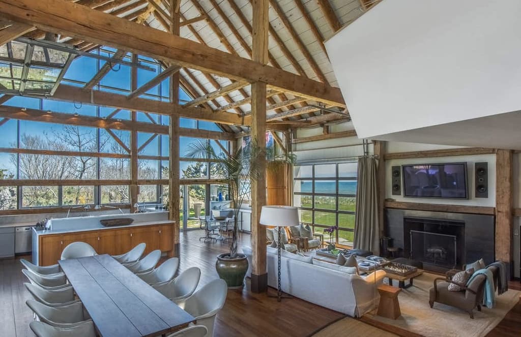 Fashion designer’s converted barn in the Hamptons lists for $45m