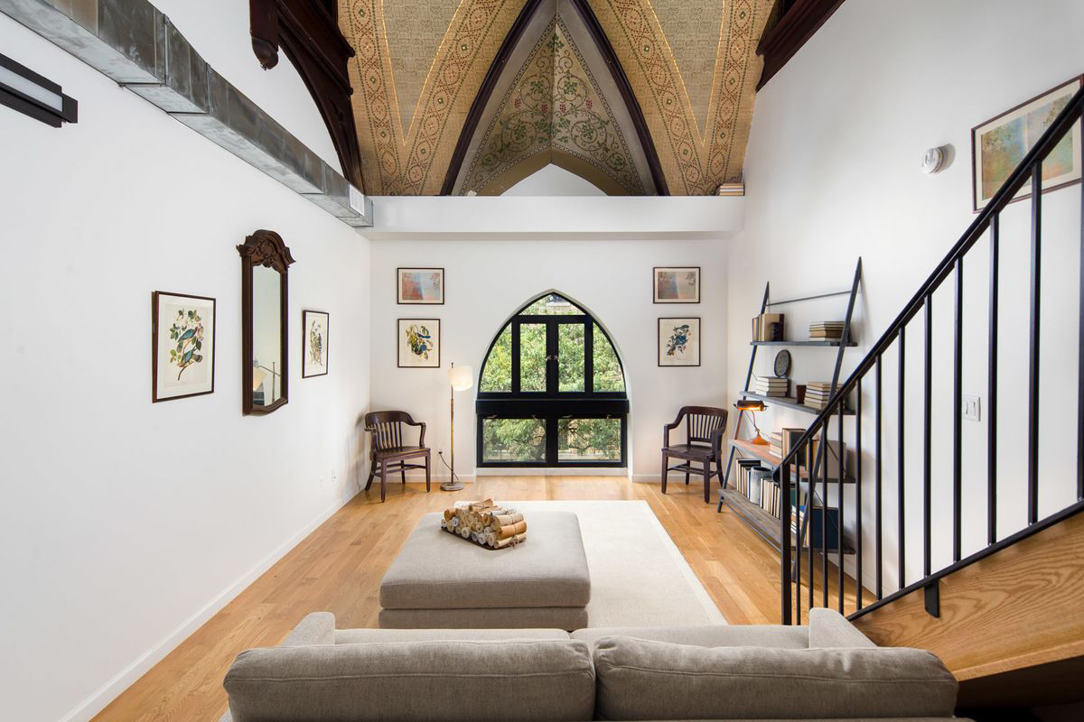 Converted church apartment for rent in Bushwick