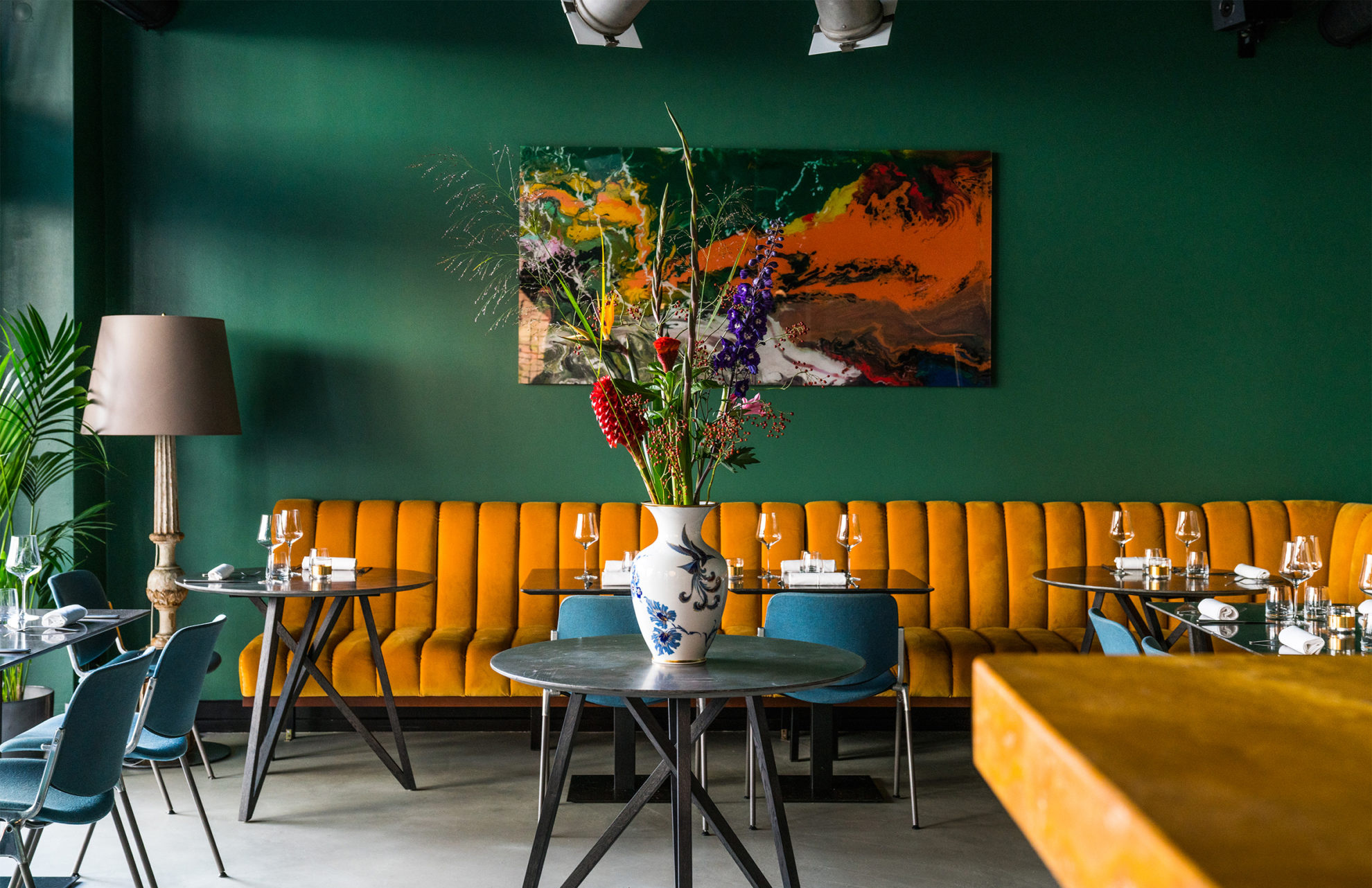 To The Bone restaurant in Berlin is awash with colour