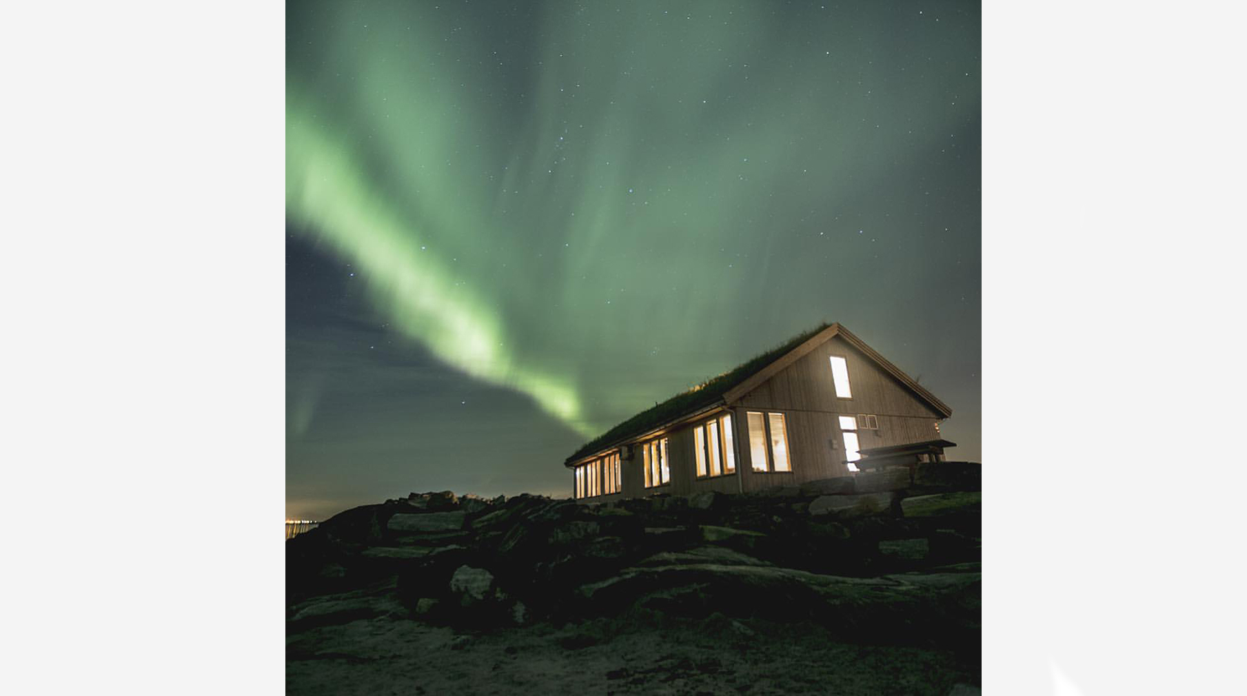 Ocean Sound Recording Studio in Giske, which has views of the Northern lights for added inspiration