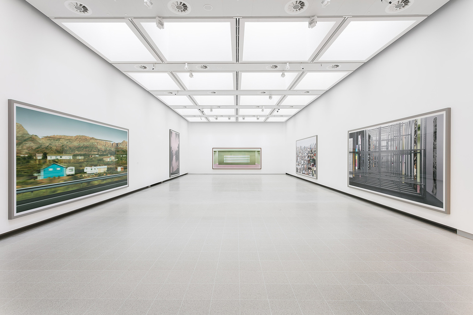 Installation view of the Andreas Gursky exhibition at Hayward Gallery