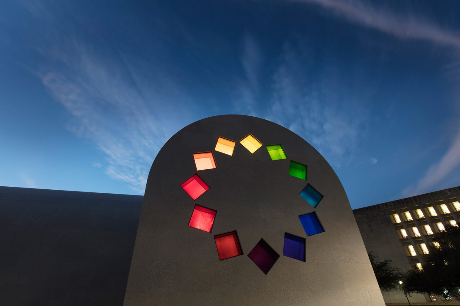 Austin pavilion by Ellsworth Kelly at the University of Texas