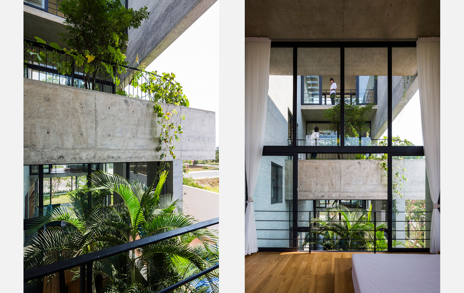 Binh House, by Vo Trong Nghia Architects in Ho Chi Minh City, Vietnam