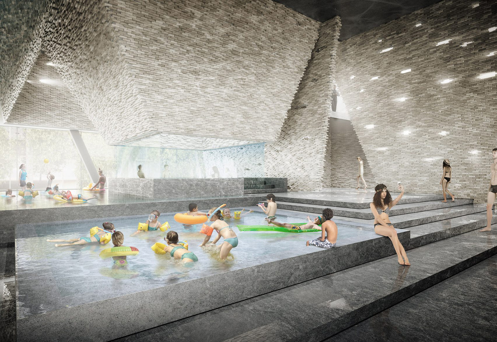 Kengo Kuma is building a pyramid-like aquatic centre on Copenhagen’s Paper Island