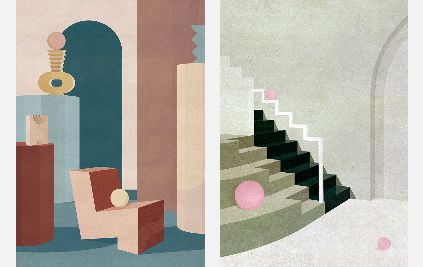 Charlotte Taylor's architectural illustrations