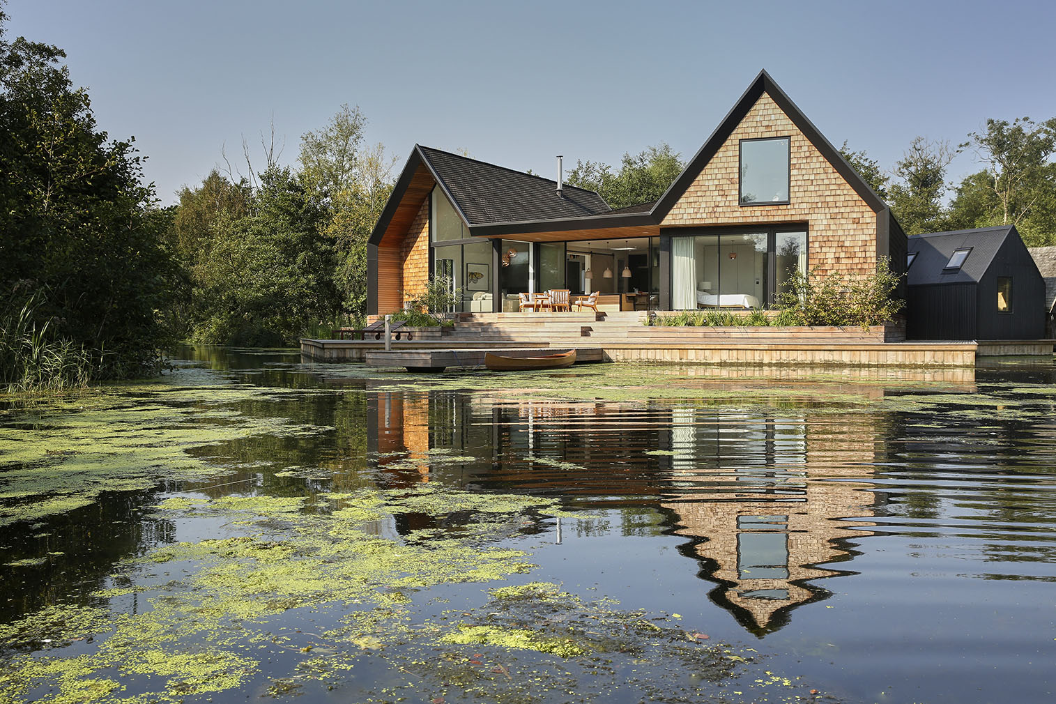 Holiday home of the week: a lagoon-side eco home in the Norfolk Broads