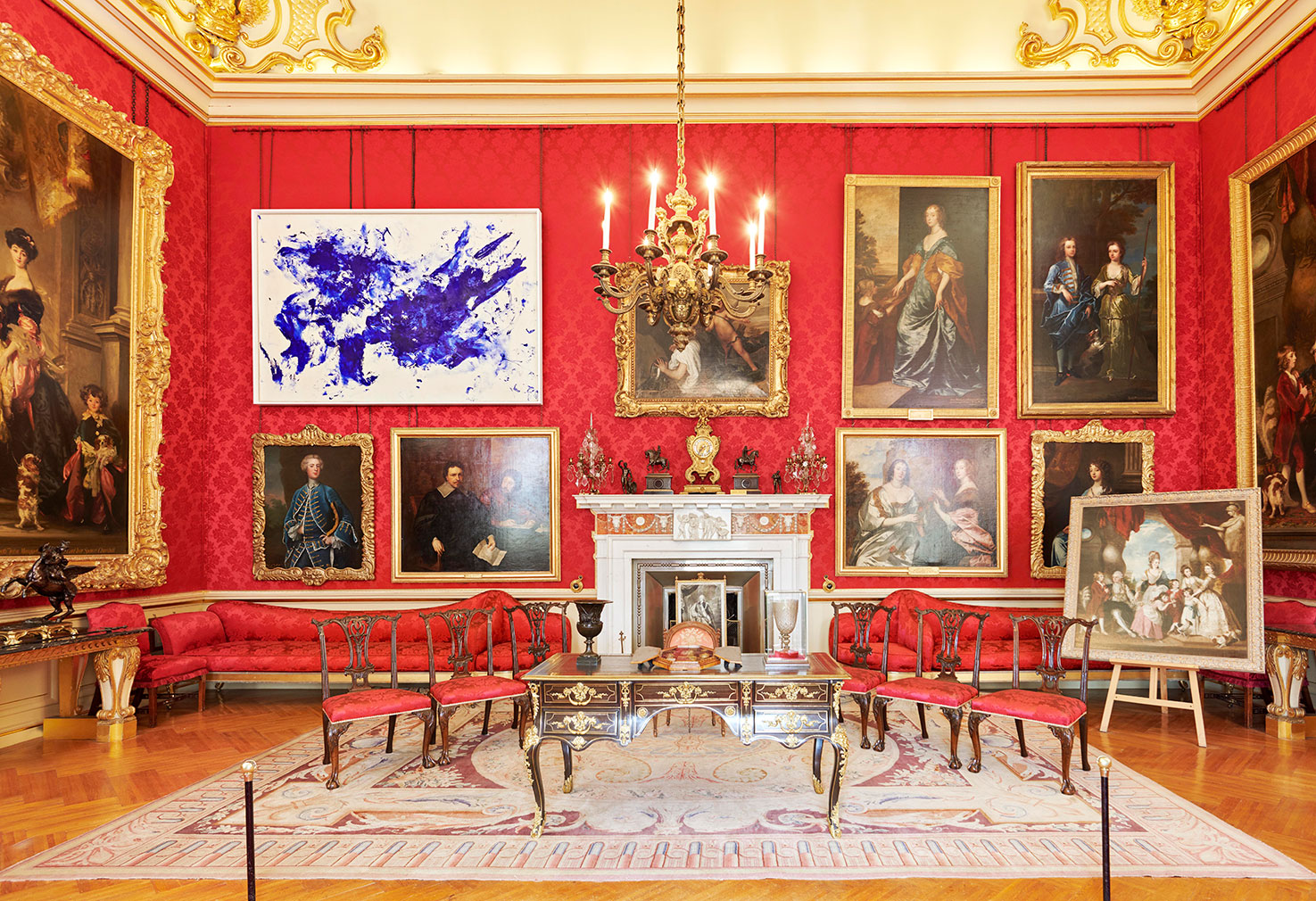 Yves Klein installation at Blenheim Palace