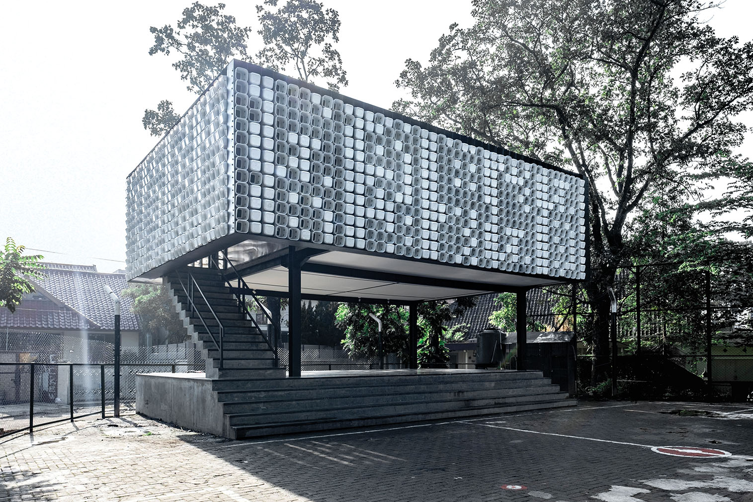 Microlibrary at Taman Bima, Indonesia, by SHAU Indonesia